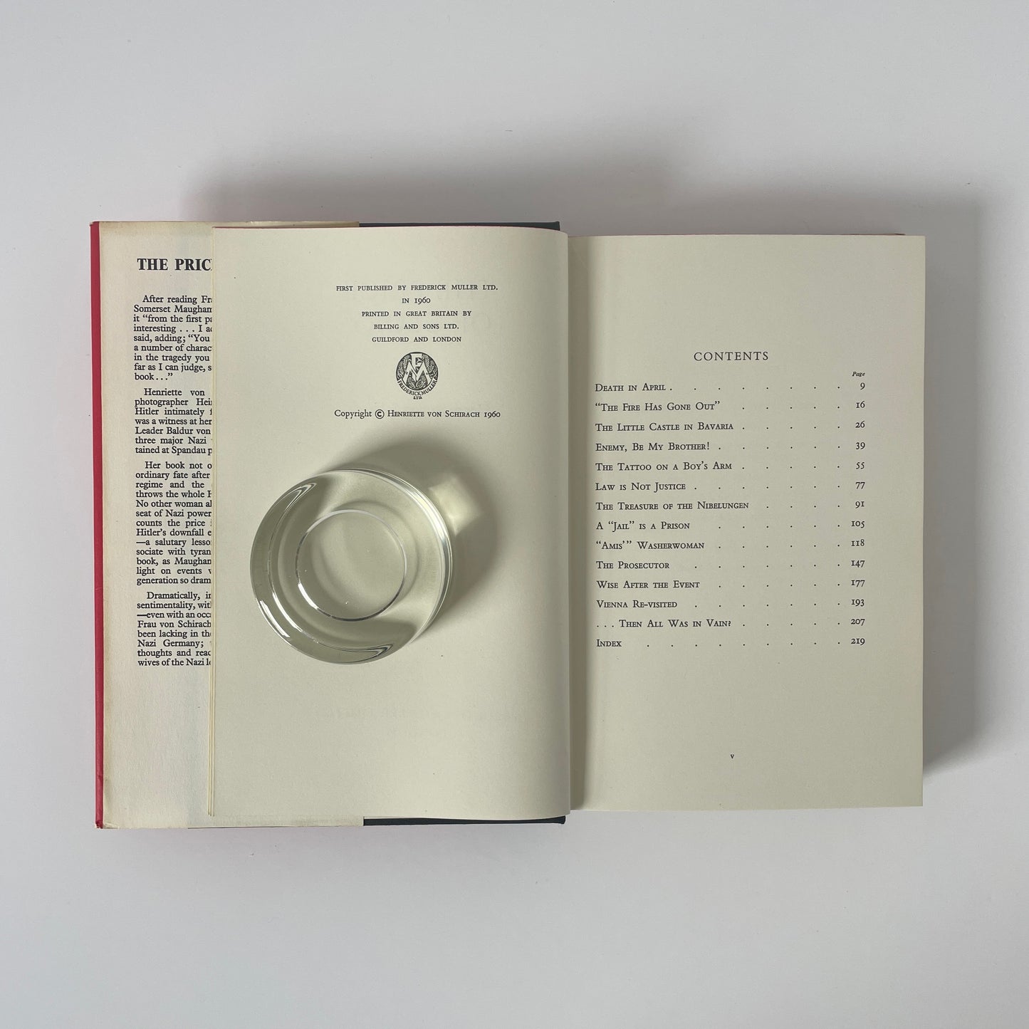 The Price Of Glory; Von Schirach, Henriette