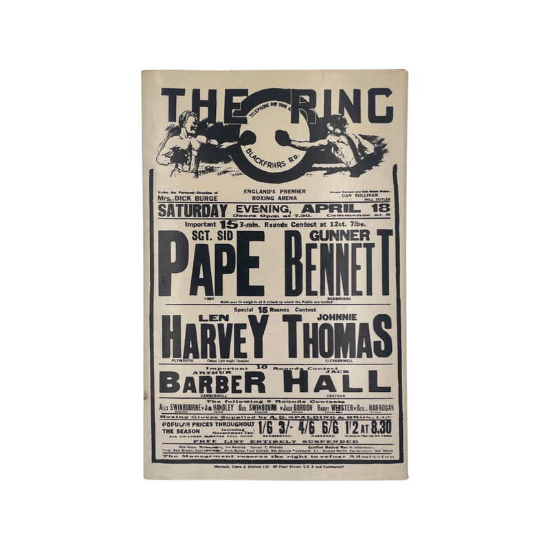 Len Harvey Prince Of Boxers; Odd, Gilbert