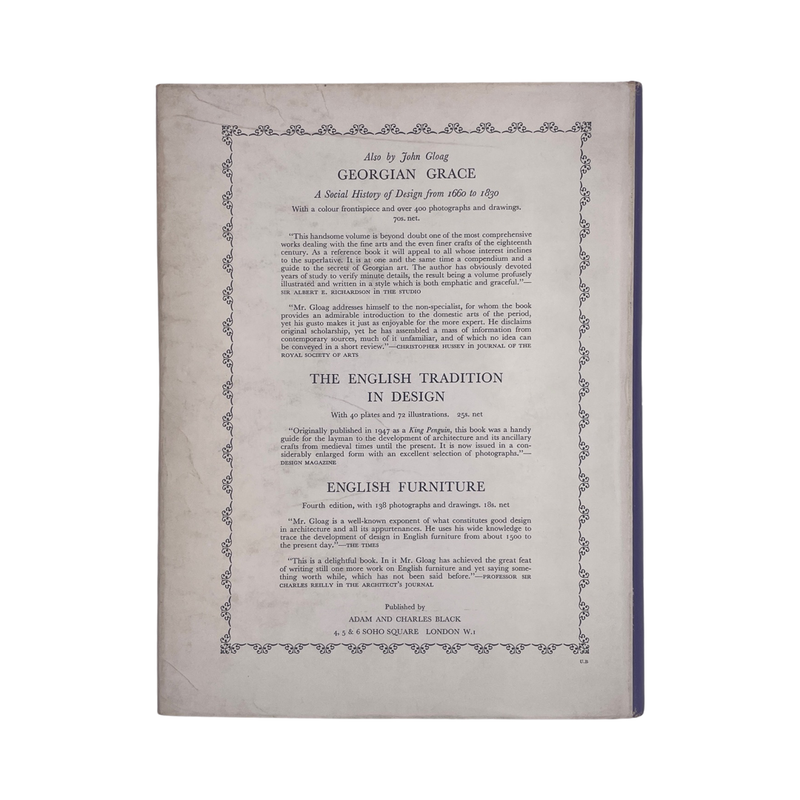 Victorian Comfort, A Social History Of Design From 1830-1900; Gloag, John