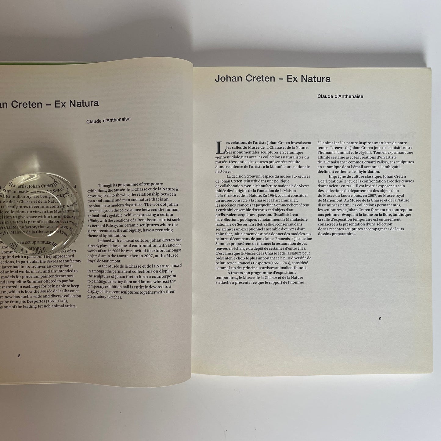 Johan Creten Sculptures, Manufacture Nationale De Sevres; Caméo; d'Anthenaise