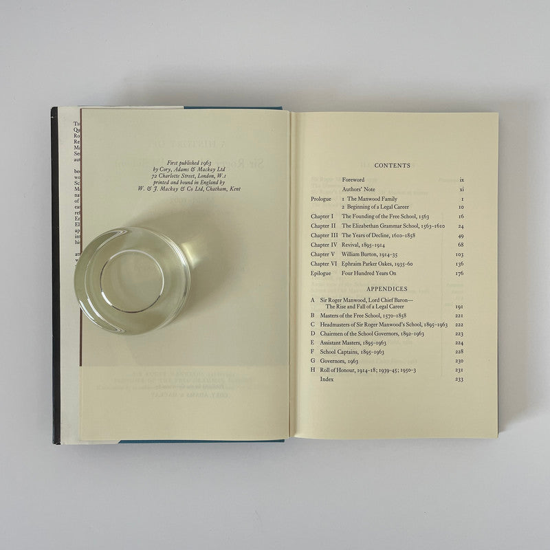 A History Of Sir Roger Manwood's School Sandwich 1563-1963; Cavell.; Kennett