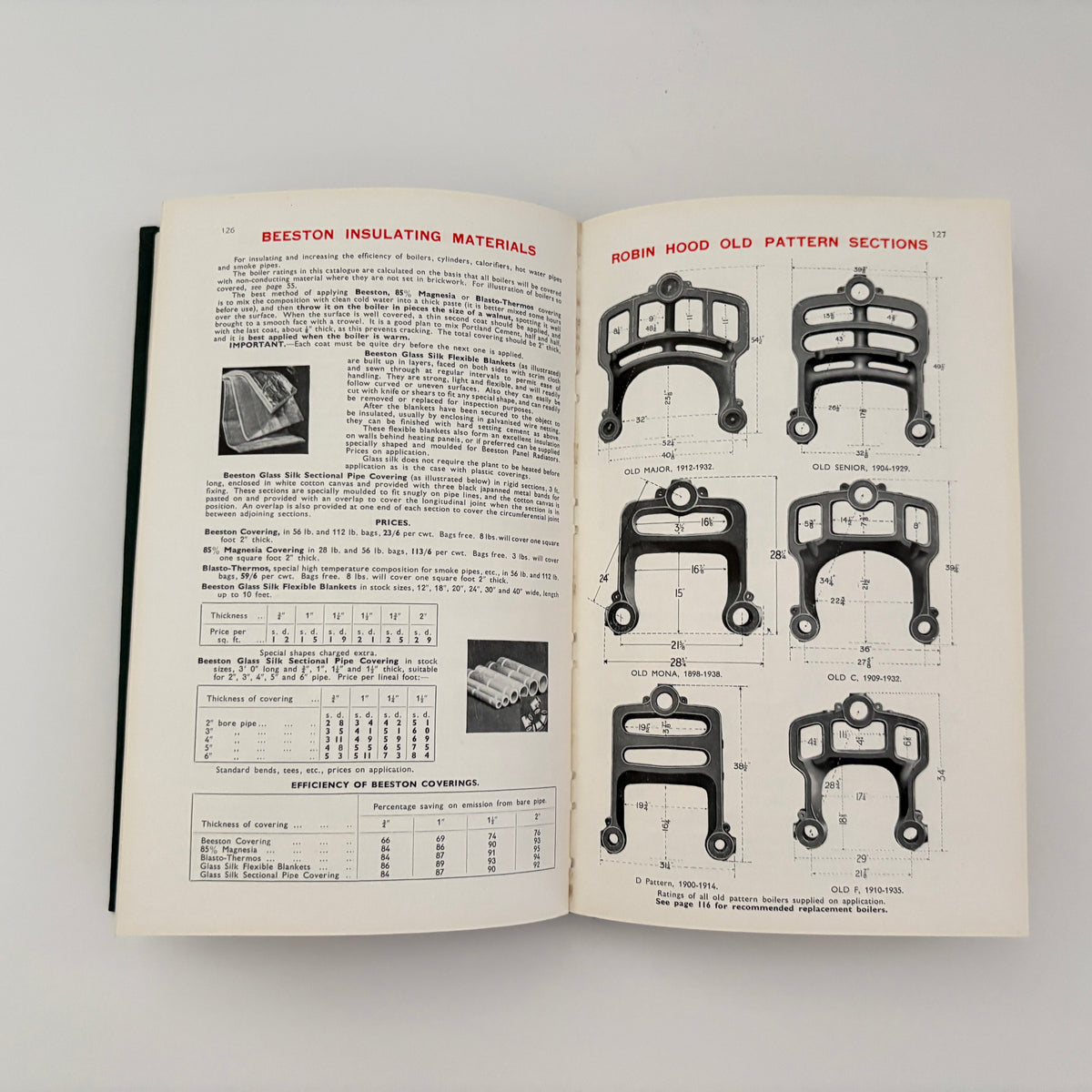 Beeston Robin Hood Catalogue Sectional Boilers Domestic Boilers Radiators Valves Pipes 1947; Beeston Boiler Co Ltd