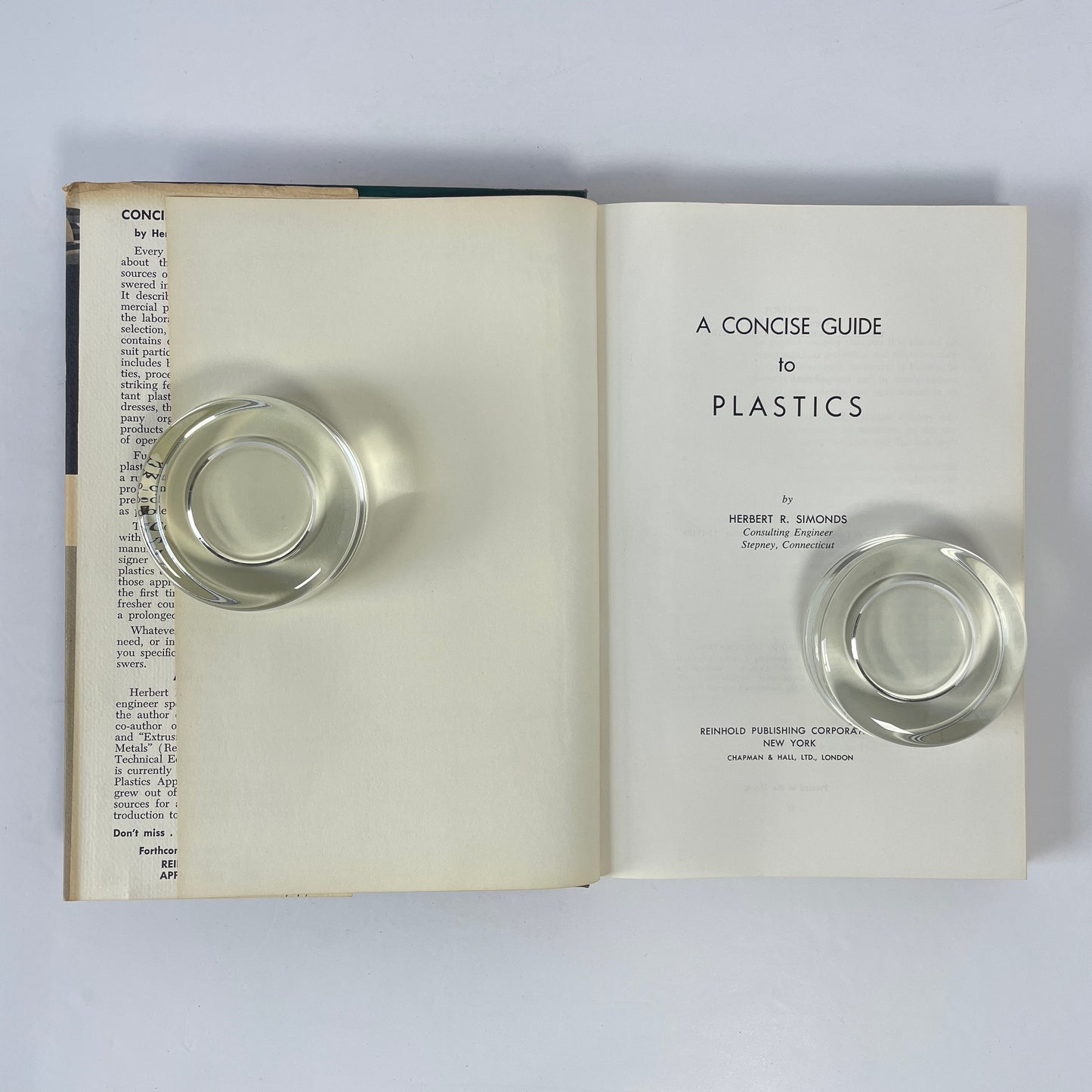 Concise Guide To Plastics; Simonds, Herbert S