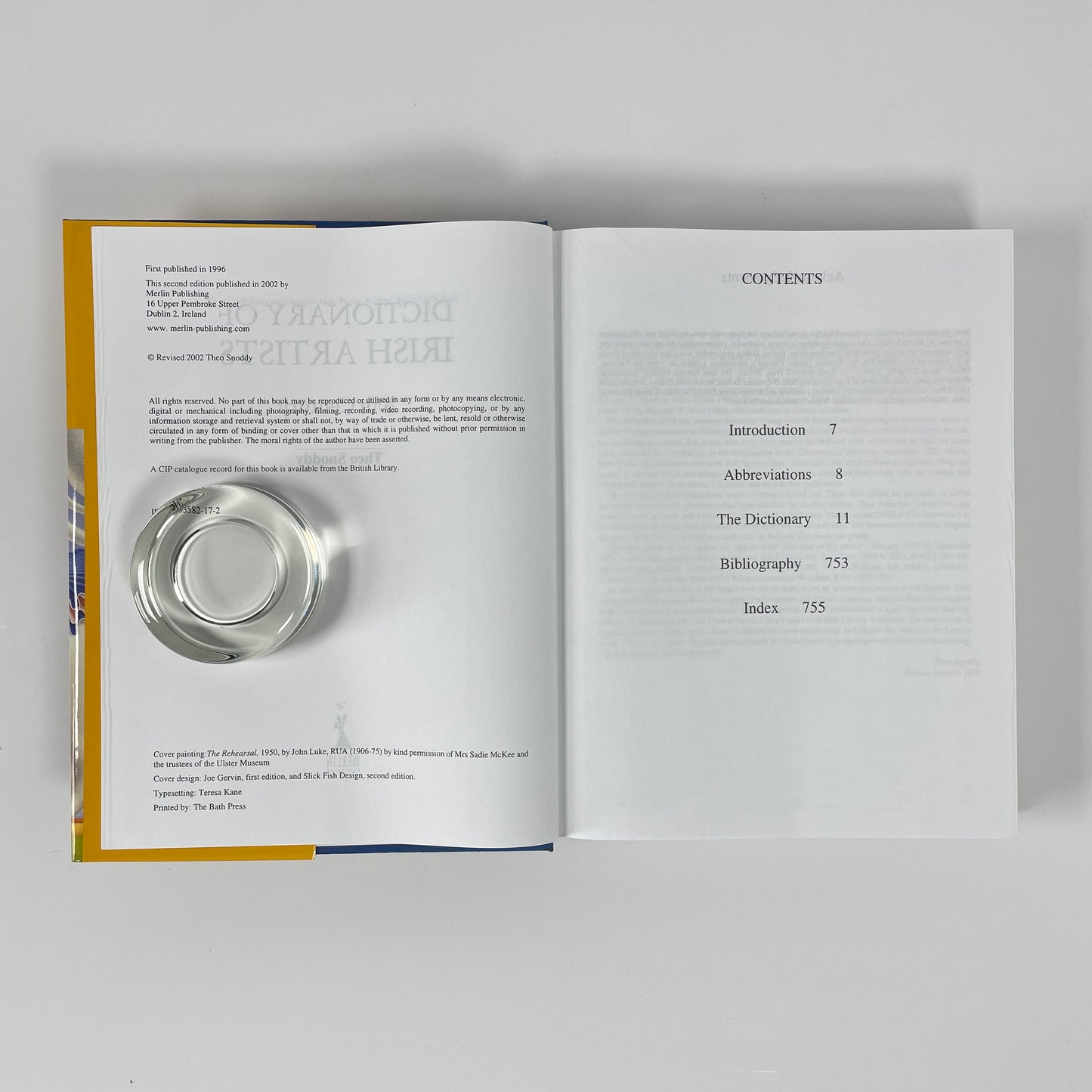 Dictionary Of Irish Artists 20th Century; Snoddy, Theo