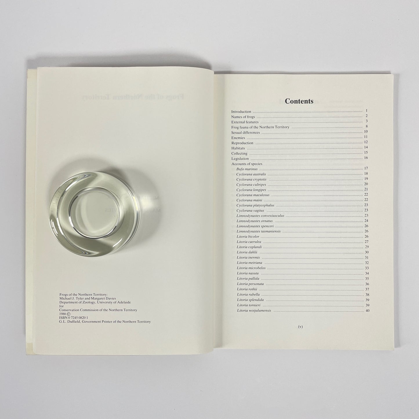 Frogs Of The Northern Territory; Tyler, Michael J; Davies, Margaret