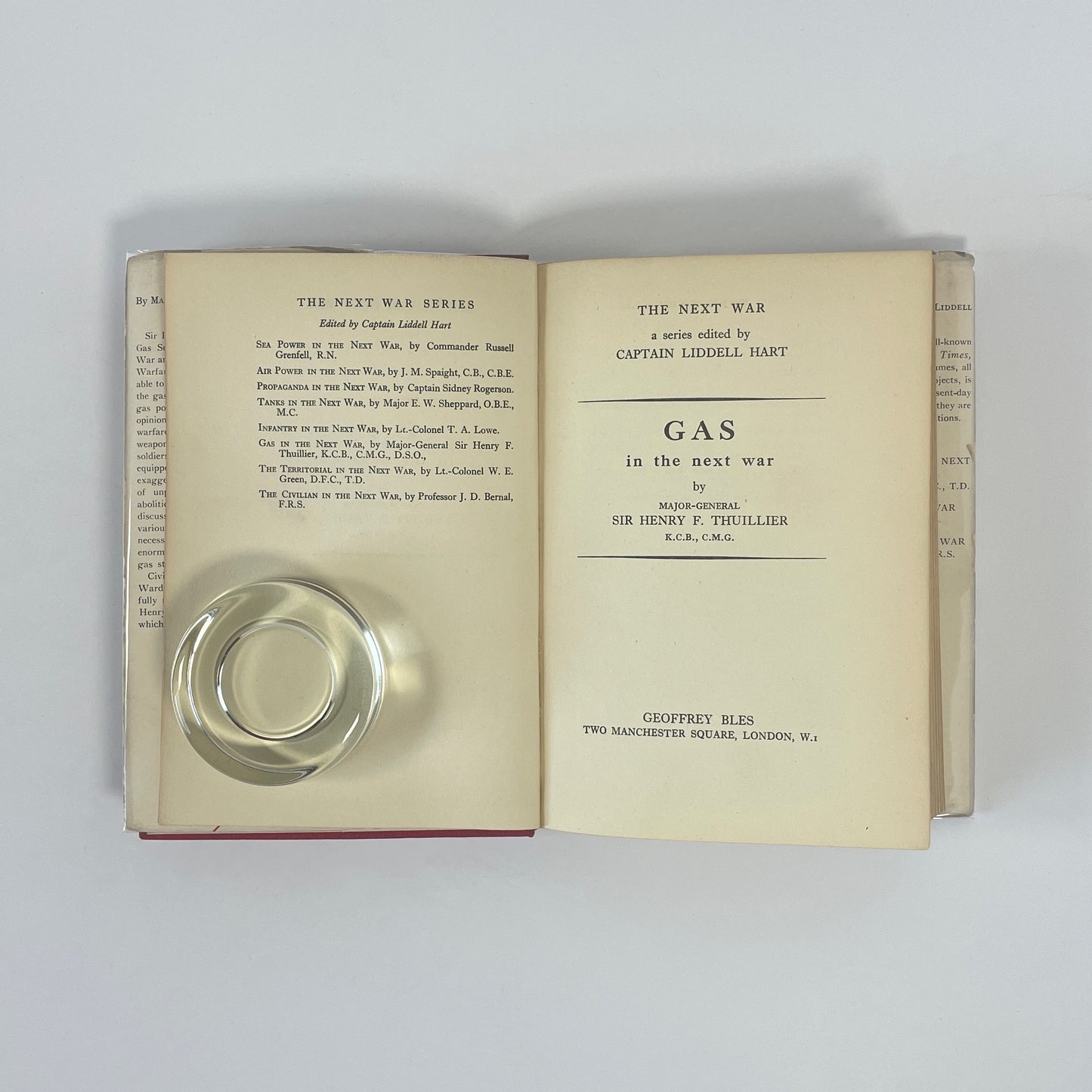 Gas In The Next War; Thuillier, Major-General Sir Henry