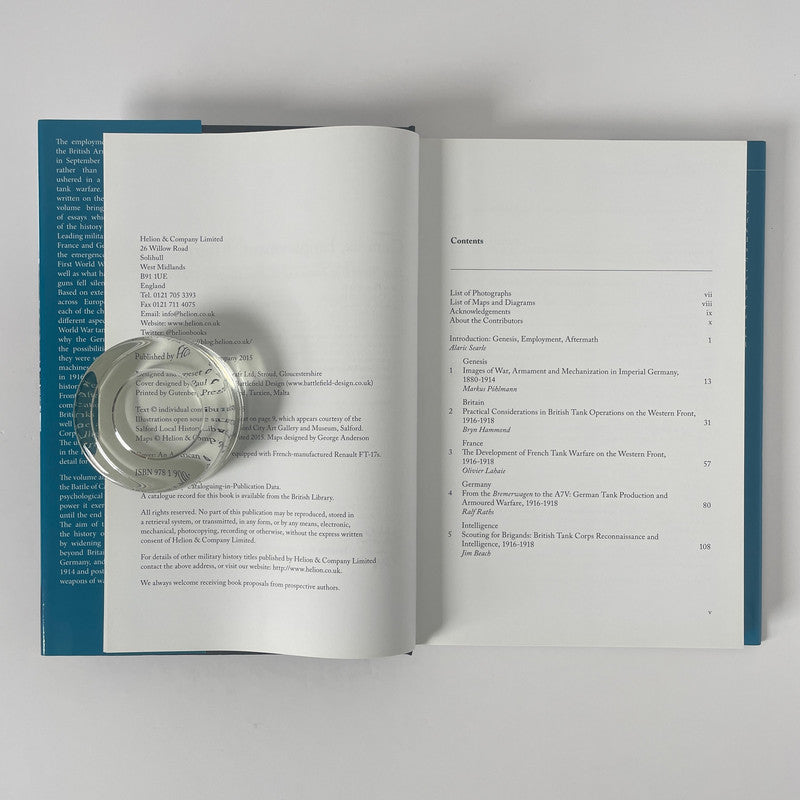 Genesis Employment Aftermath: First World War Tanks & The New Warfare; Searle