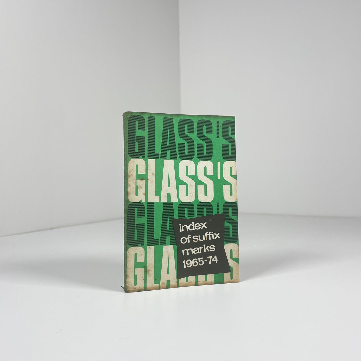 Glass's Index Of Suffix Marks 1965 - 74; Glass's Guide