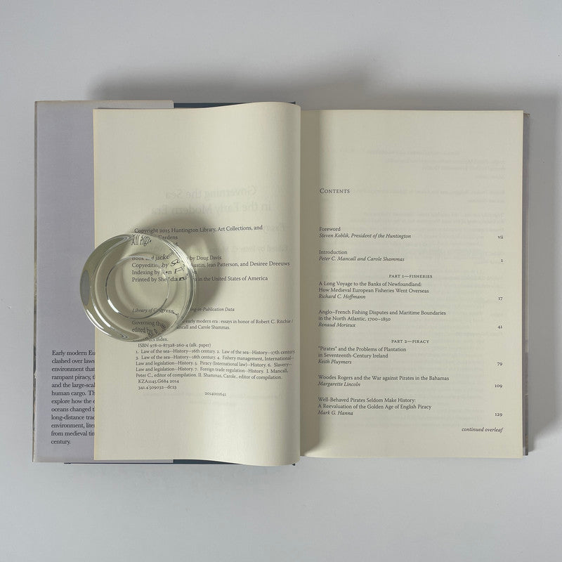 Governing The Sea In The Early Modern Era, Robert C Ritchie; Mancall; Shammas