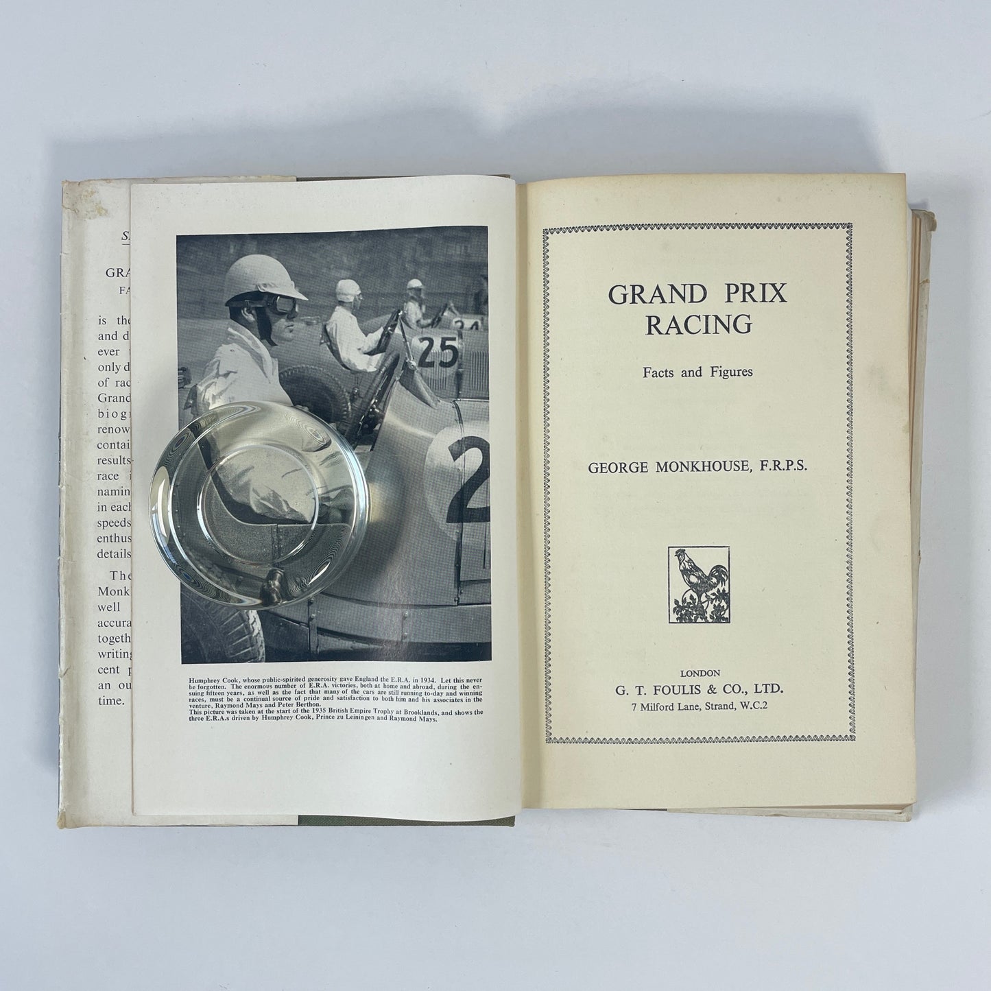 Grand Prix Racing, Facts & Figures 1894-1952; Monkhouse, George