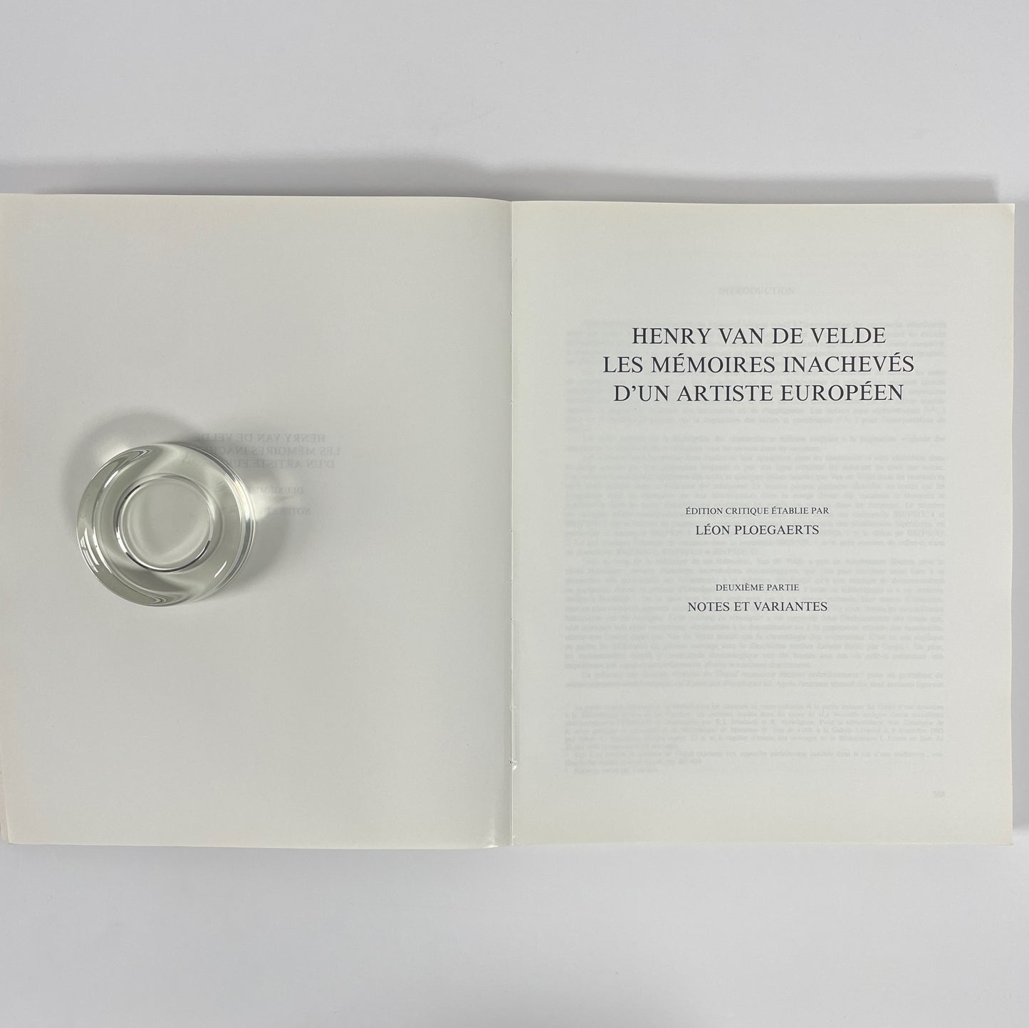 Henry Van De Velde, Les Mémoires Inachevés D'un Artiste Européen, Volumes 1 & 2; Ploegaerts, Léon