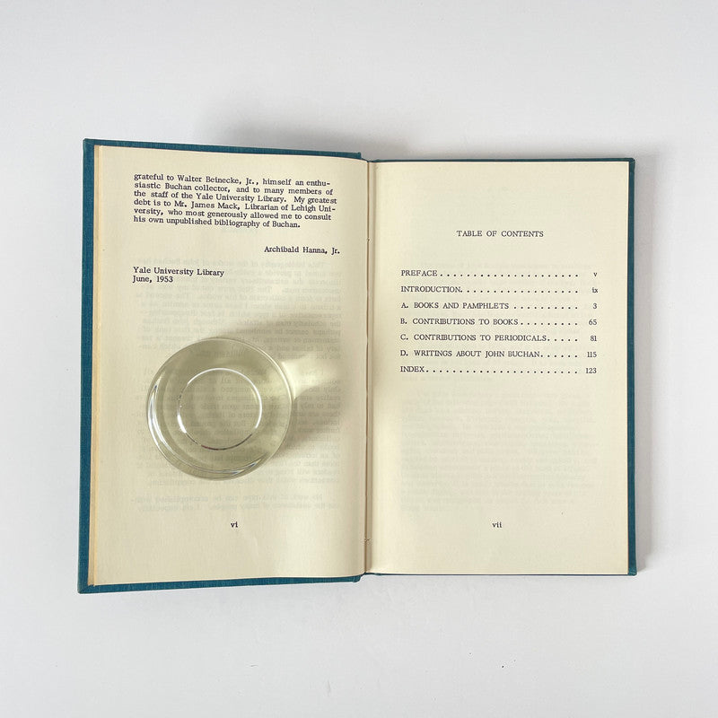 John Buchan 1875-1940 A Bibliography; Hanna, Archibald Jr