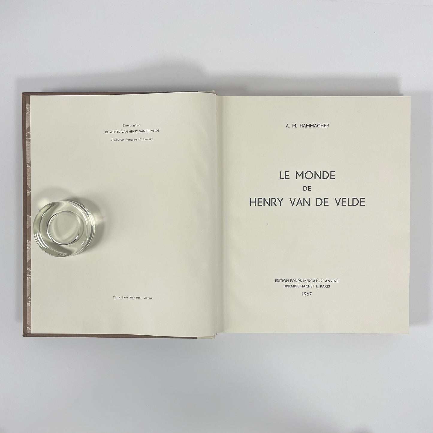 Le Monde De Henry Van De Velde; Hammacher, A M