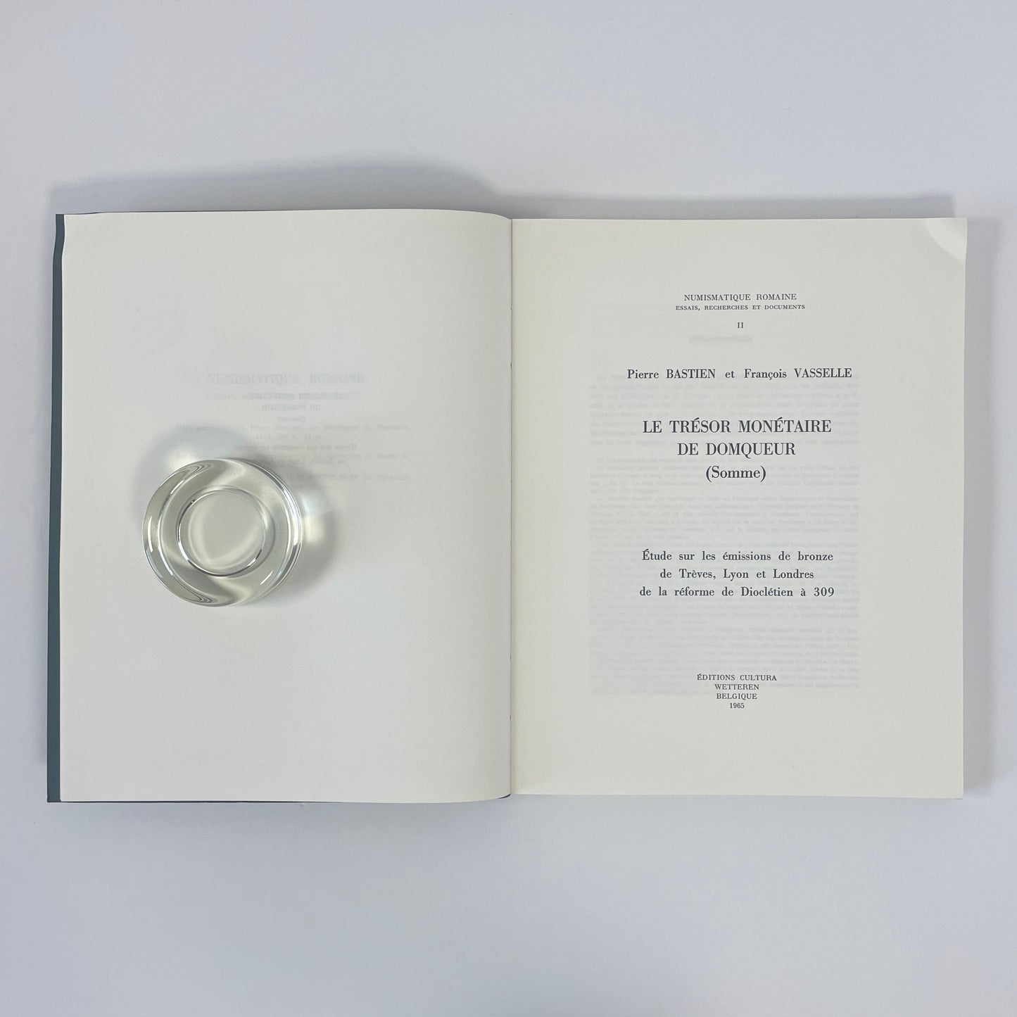 Le Trésor Monétaire De Domqueur (Somme); Bastien, Pierre; Vasselle, François