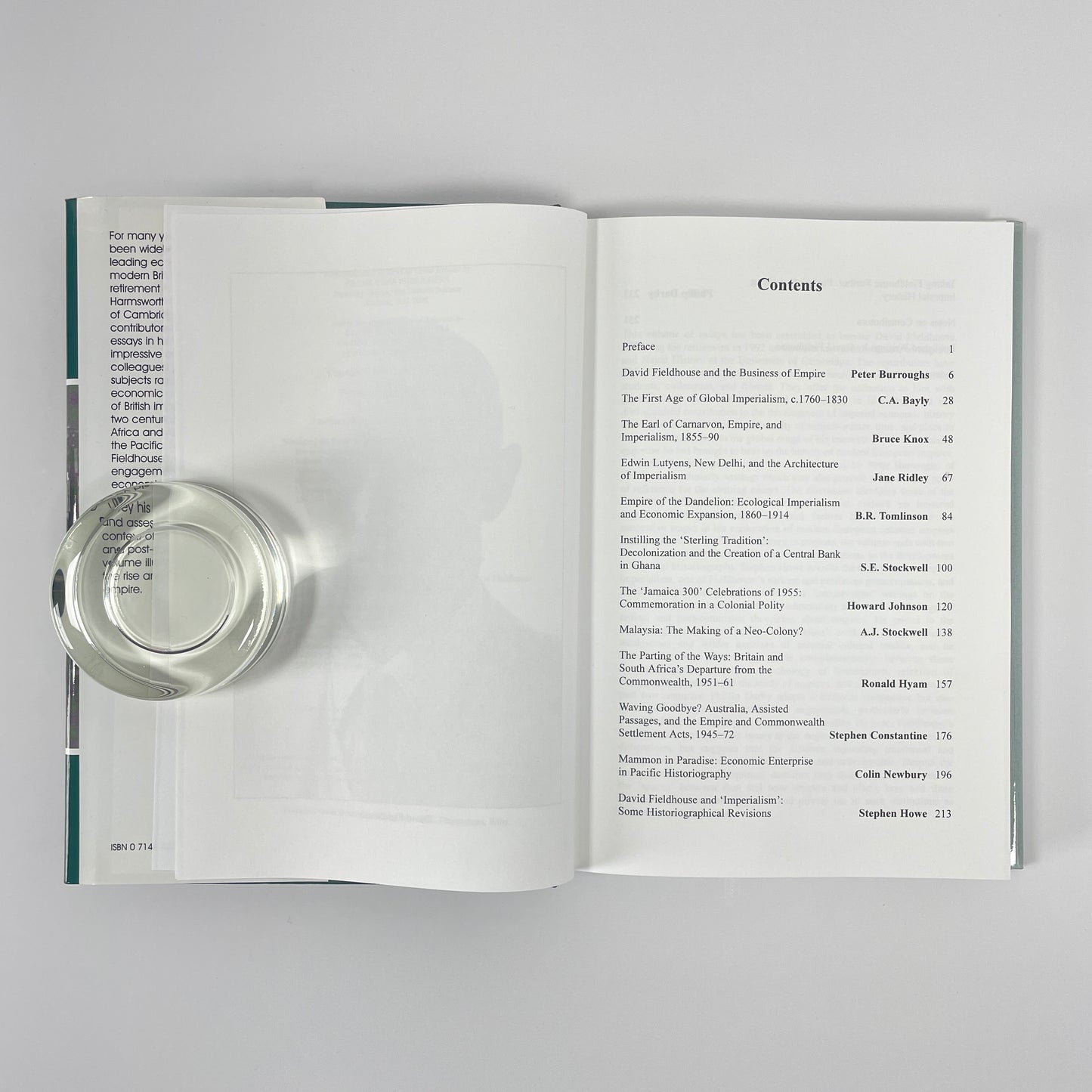 Managing The Business Of Empire, Essays In Honour Of David Fieldhouse; Burroughs, Peter; Stockwell, A J