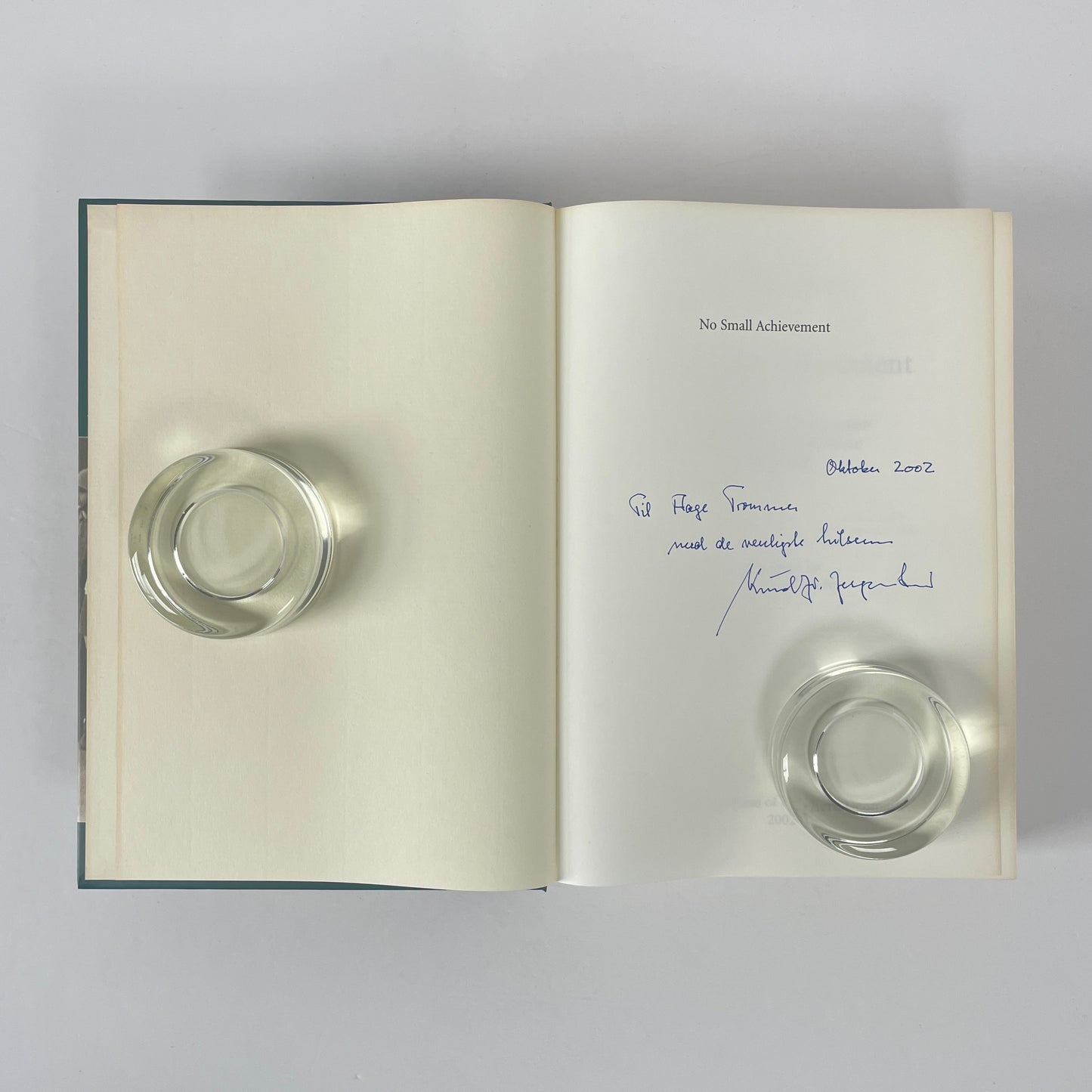 No Small Achievement, Special Operations Executive And The Danish Resistance 1940-1945, Signed; Jespersen, Knud J V