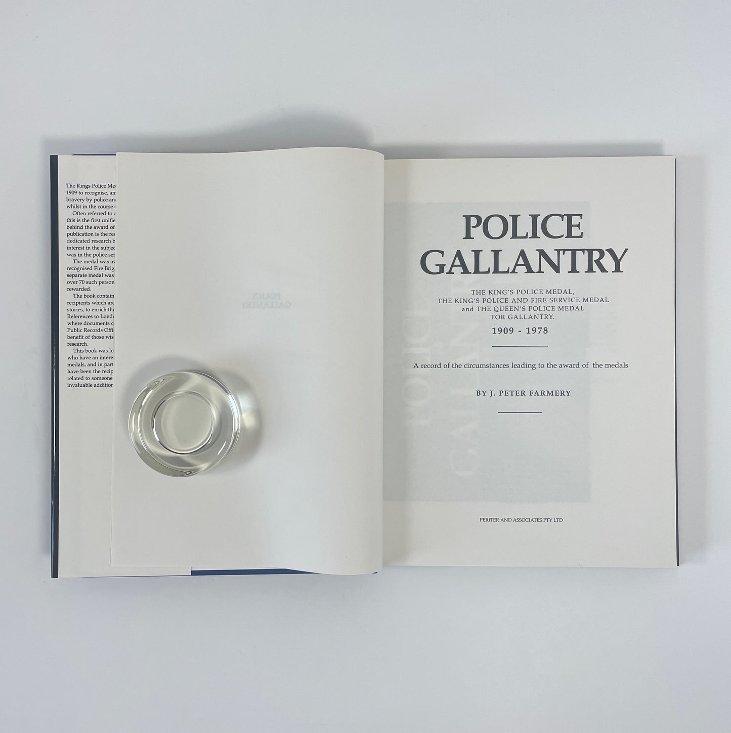 Police Gallantry 1909-1978; Farmery, J Peter