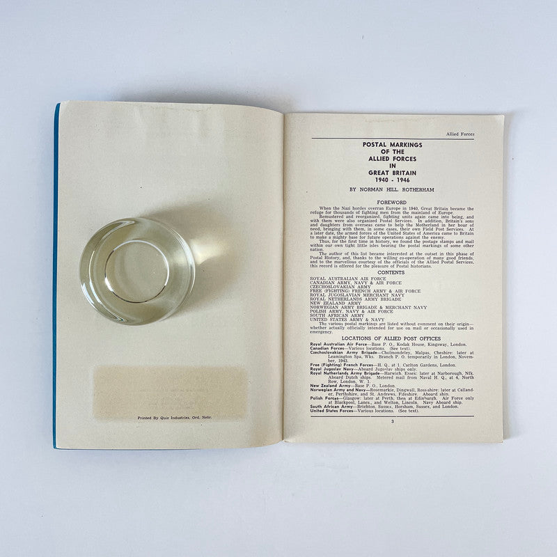 Postal Markings Of The Allied Forces In Great Britain; Hill, Norman