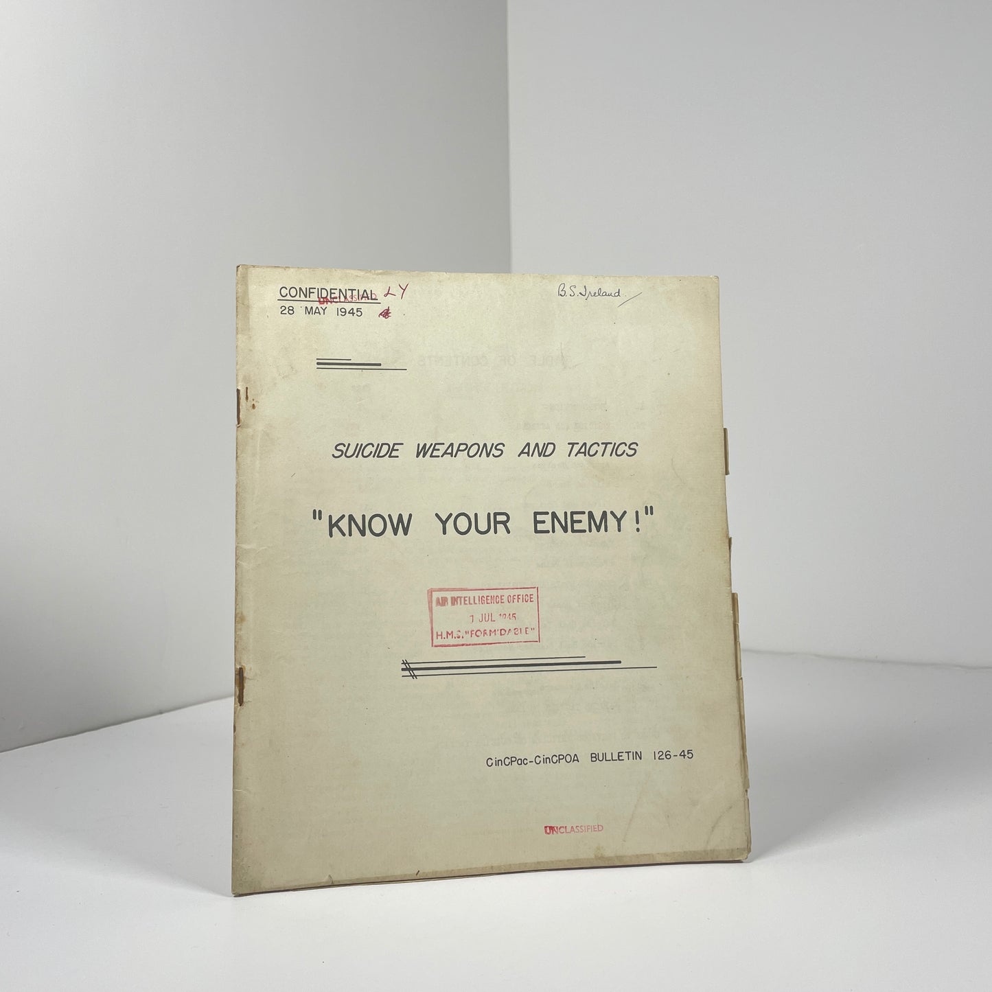Suicide Weapons And Tactics. Know Your Enemy! - Confidential 28 May 1945; US Military