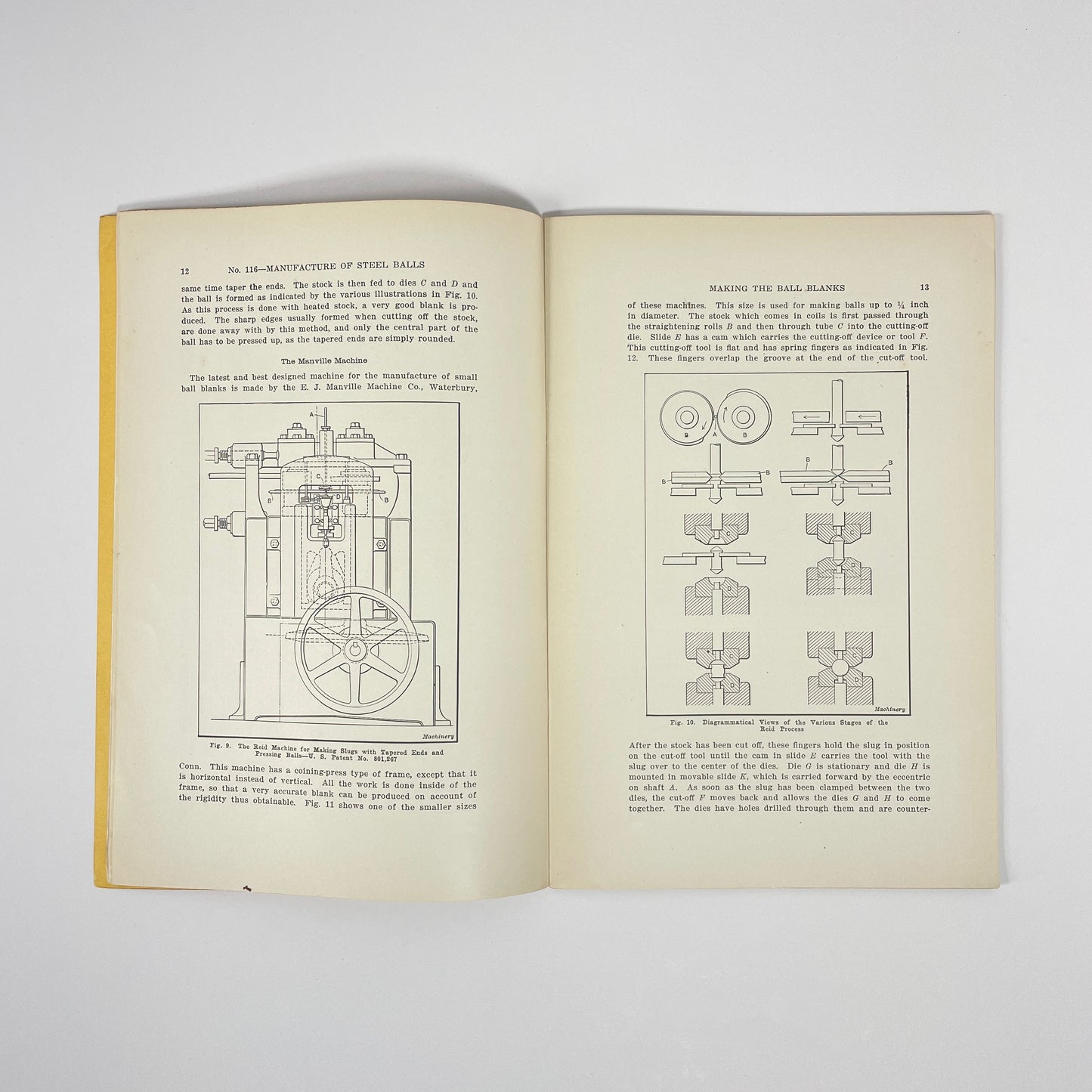 The Manufacture Of Steel Balls, No 116, Development Of Machines & Methods; Grant
