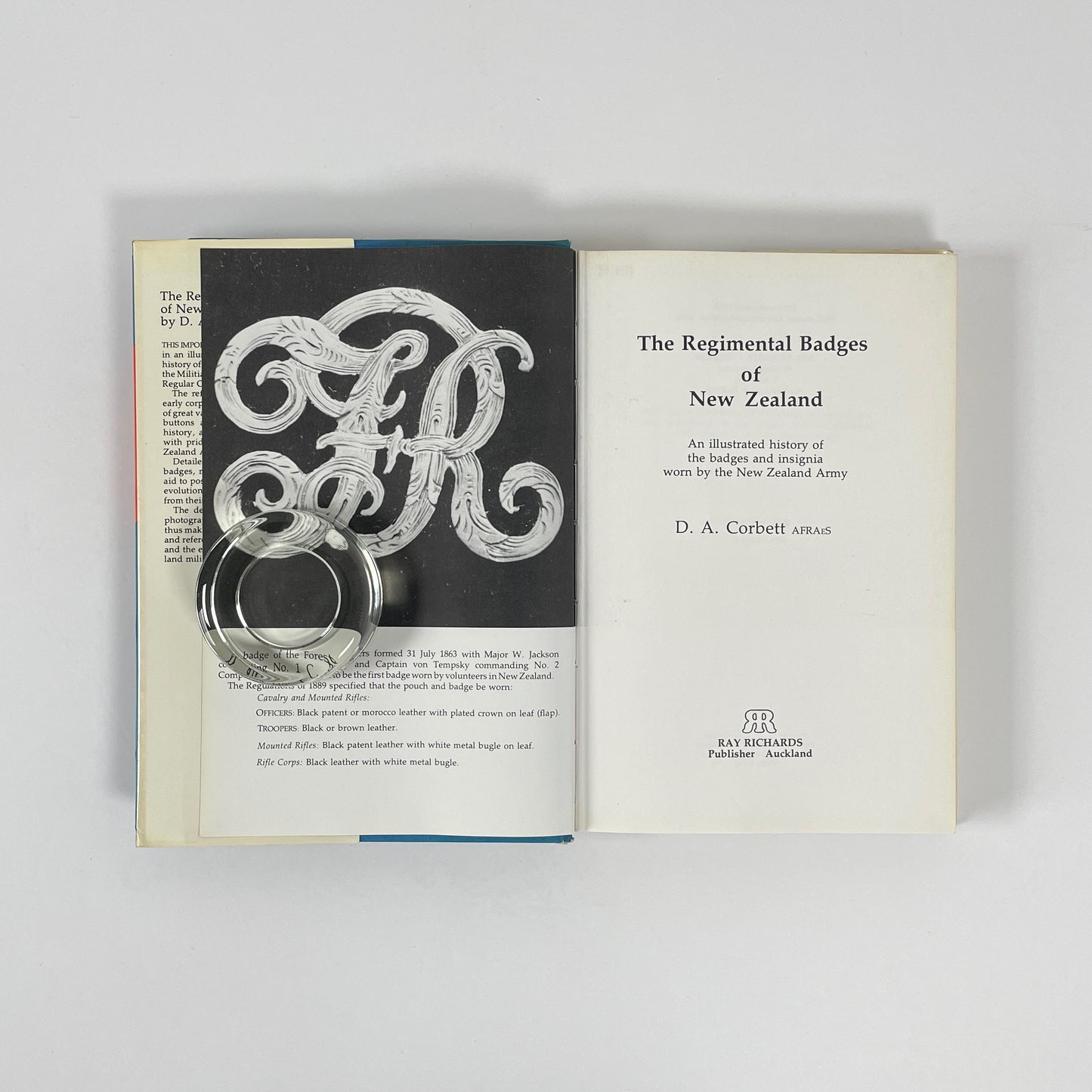 The Regimental Badges Of New Zealand; Corbett, D A