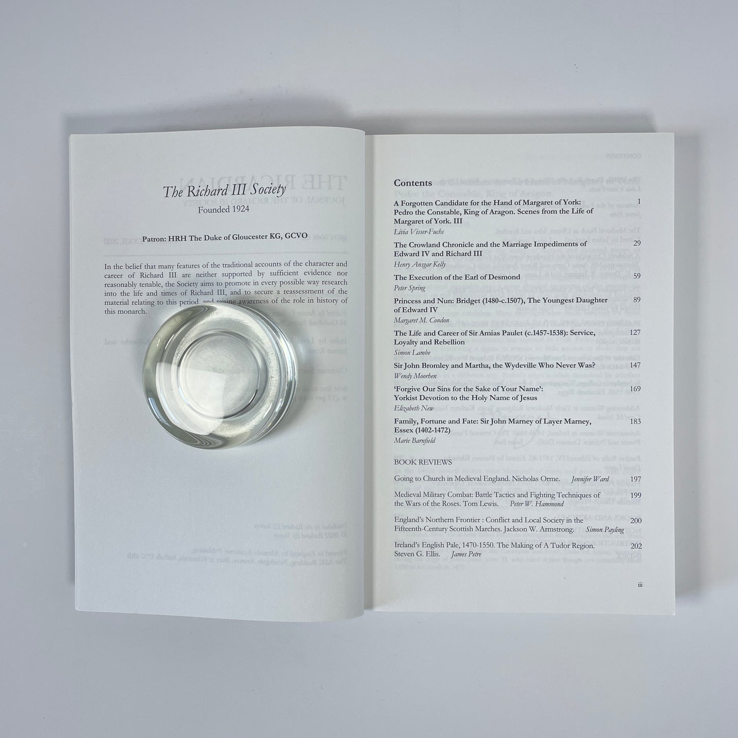 The Ricardian, Journal Of The Richard III Society, Volume XXXII; Sutton, Anne F