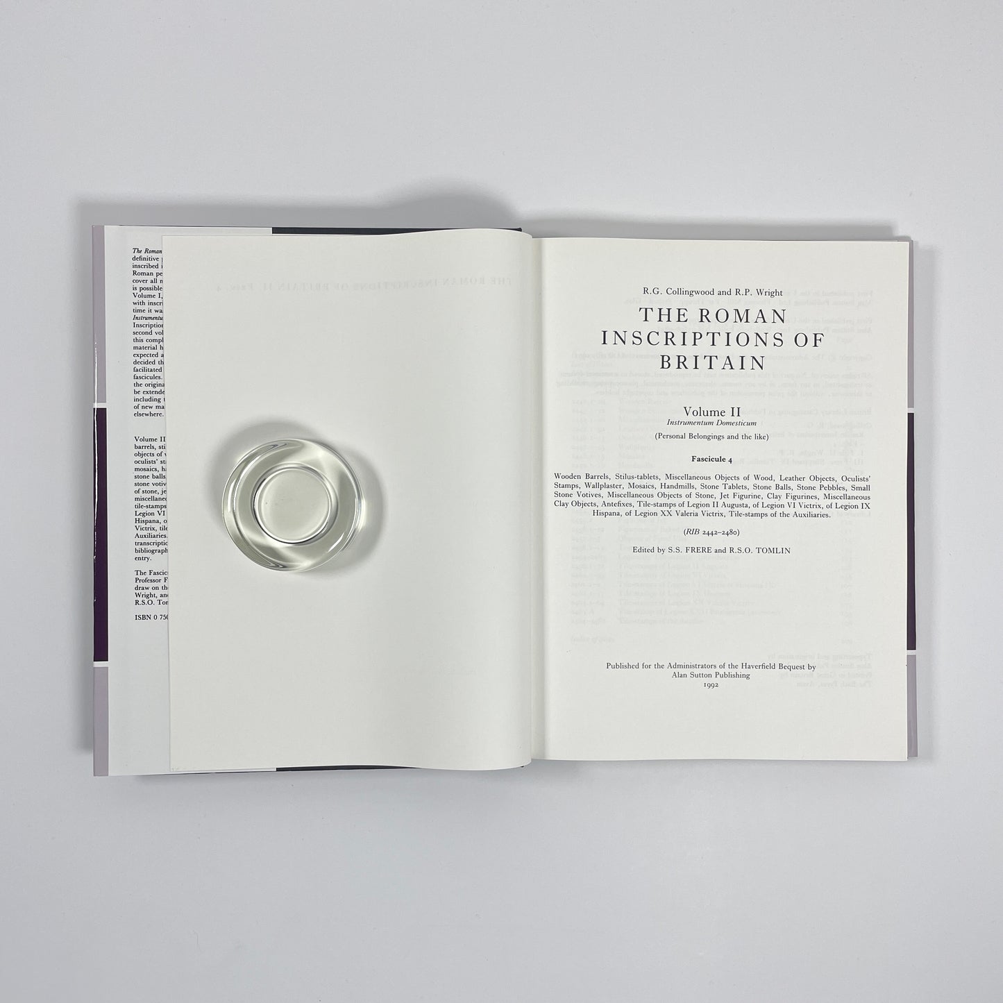 The Roman Inscriptions Of Britain, Volume II, Fascicule 4; Collingwood, R G; Wright, R P