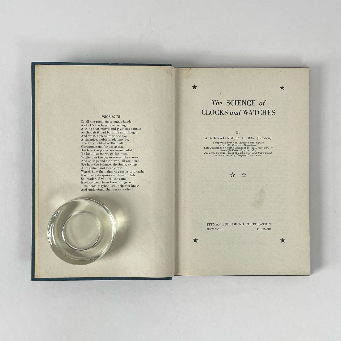 The Science Of Clocks And Watches; Rawlings, A L