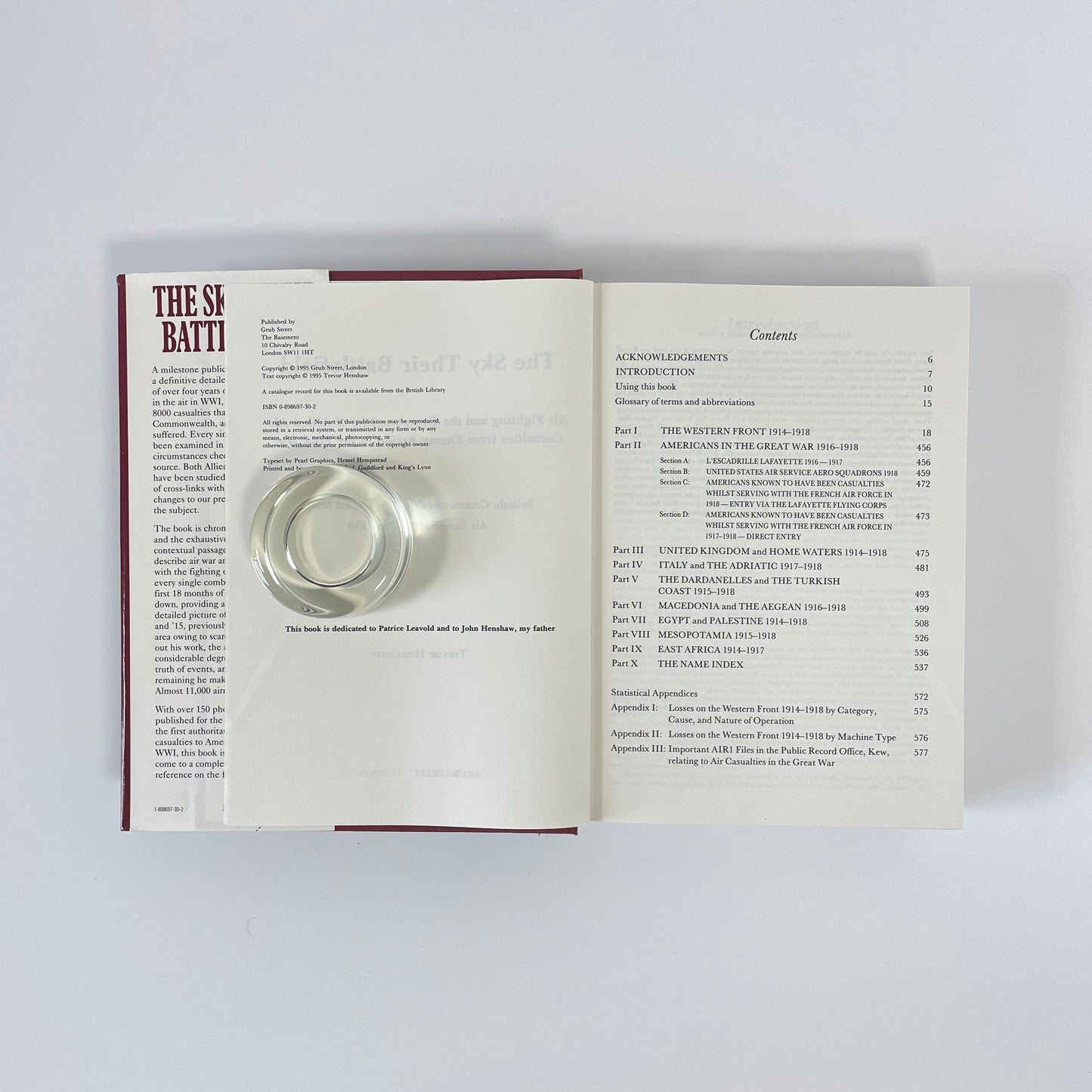 The Sky Their Battlefield, Air Fighting And The Complete List Of Allied Air Casualties From Enemy Action In The First World War; Henshaw, Trevor