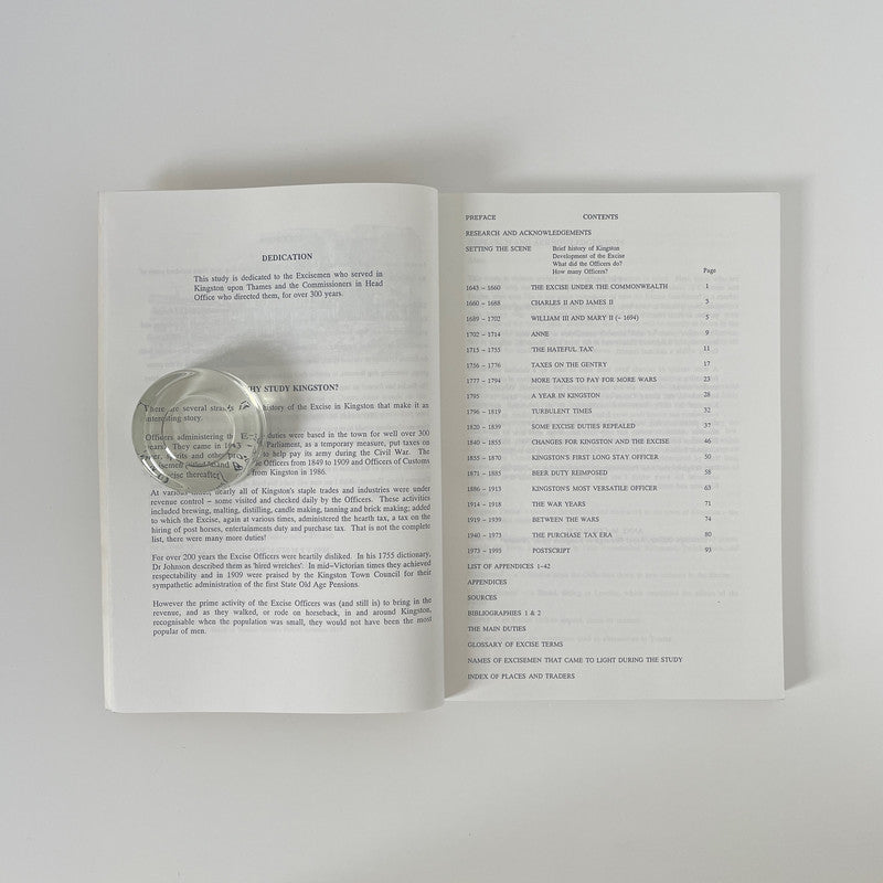 The Excise Officers & Their Duties, Kingston Upon Thames 1643-1973; Pink, John