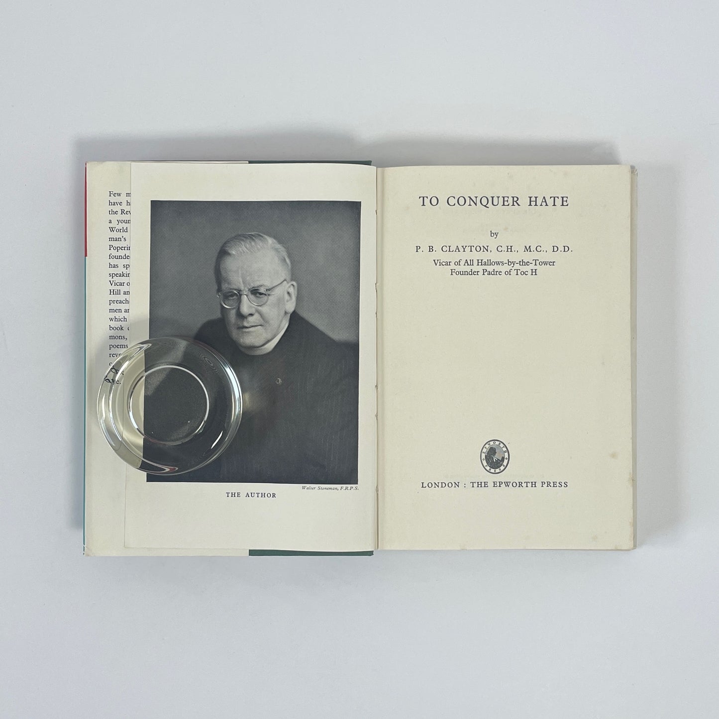 To Conquer Hate, Signed; Clayton, P B