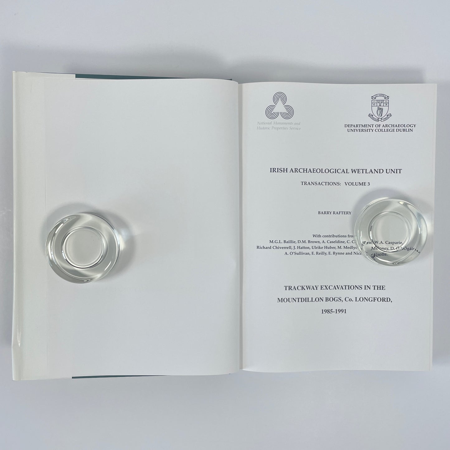 Trackway Excavations In The Mountdillon Bogs, Co. Longford, 1985-1991, Irish Archaeological Wetland Unit, Transactions: Volume 3; Raftery, Barry