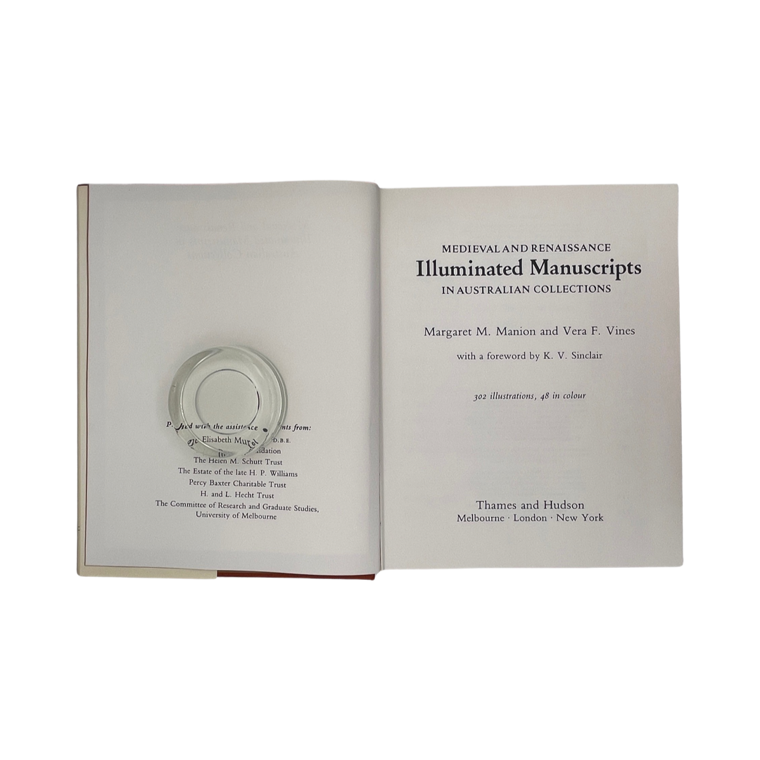 Illuminated Manuscripts In Australian Collections; Manion, Margaret; Vines, V