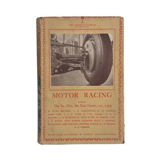 Motor Racing; Berthon, Peter & Various Contributors, Hardcover, Book