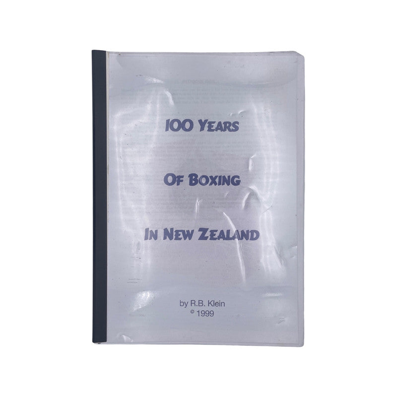 100 Years Of Boxing In New Zealand; Klein, R B, Softcover, Book