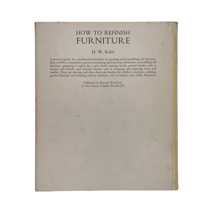 Restoring Antique Furniture, A Practical Guide, Signed; Gethin, Richard