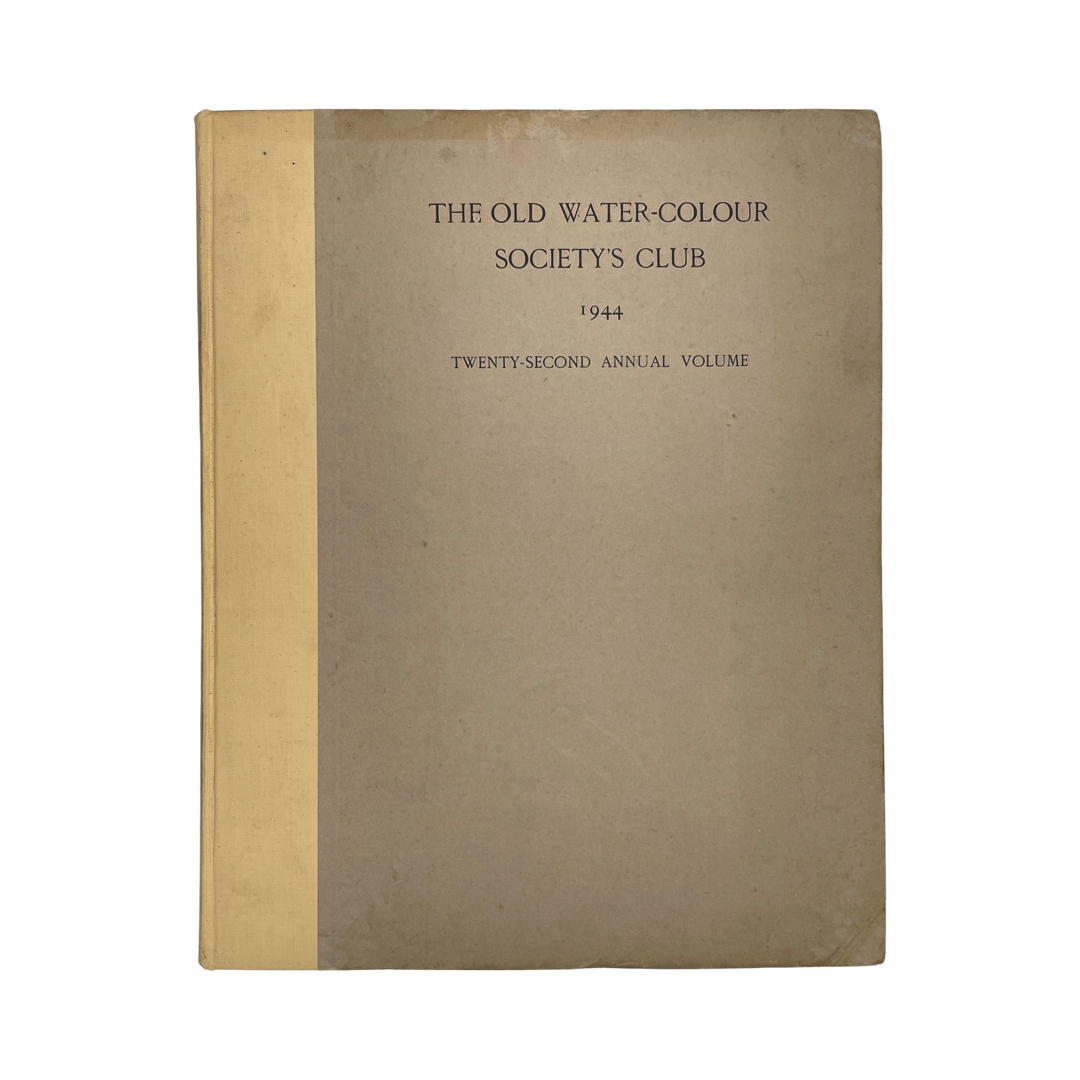 The Old Water-Colour Society's Club 1944 22nd Annual Volume Davies Randall Hardcover Book