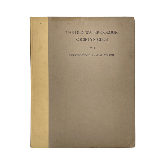 The Old Water-Colour Society's Club 1944 22nd Annual Volume Davies Randall Hardcover Book