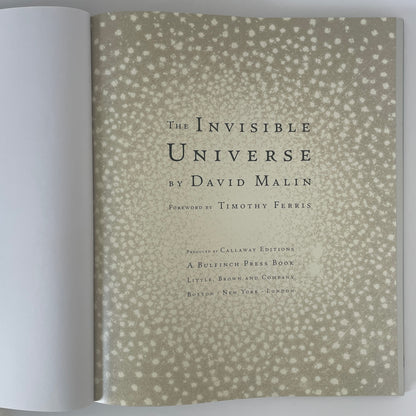 The Invisible Universe; Malin, David