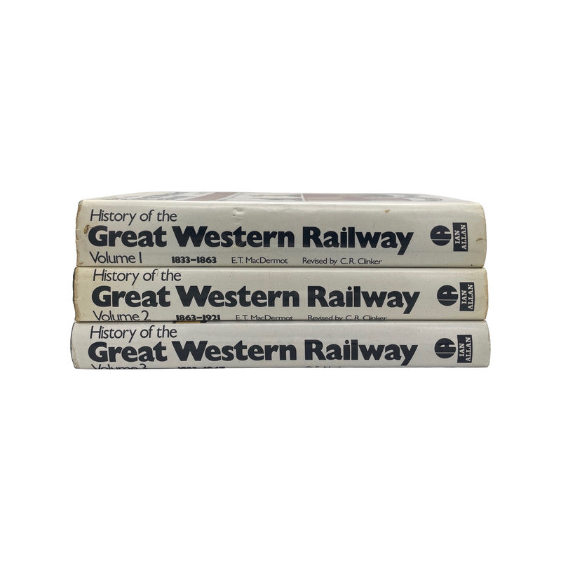 History Of The Great Western Railway Three Volume Set; MacDermot.; Nock, Hardcover, Book