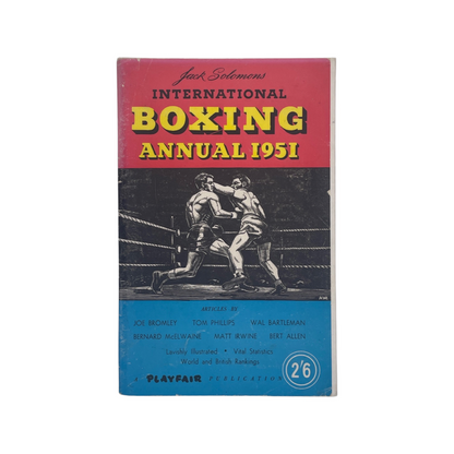 Jack Solomons International Boxing Annual 1951 Bromley Phillips Allen Hardcover Book