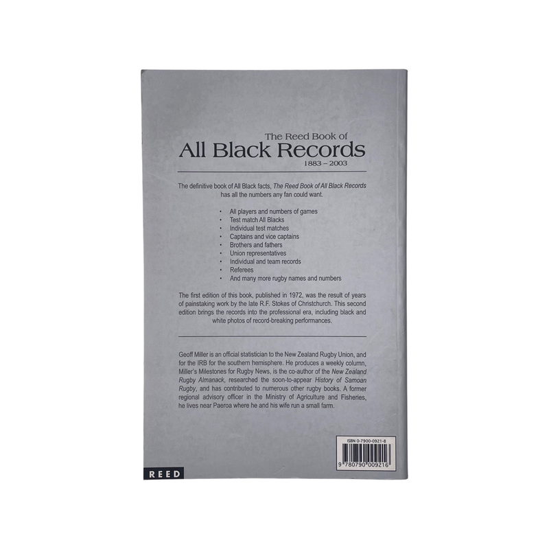 The Reed Book Of All Black Records 1883-2003; Miller, Geoff