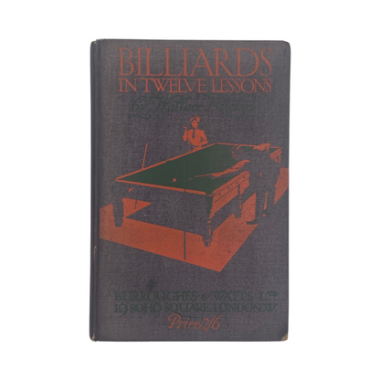 Billiards In Twelve Lessons Ritchie Wallace Hardcover Book