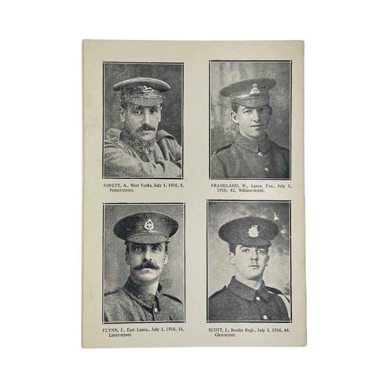 Soldiers Killed On The First Day Of The Somme; Bell, Ernest W