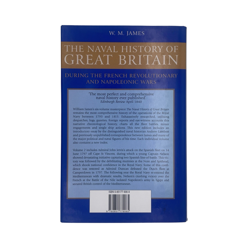 The Naval History Of Great Britain Volume 2; James, W M