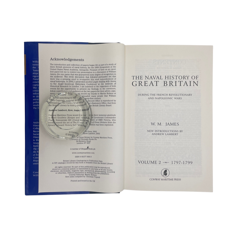 The Naval History Of Great Britain Volume 2; James, W M