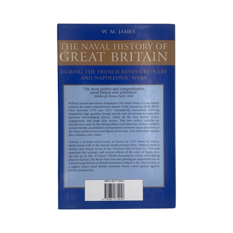 The Naval History Of Great Britain Volume 1; James, W M