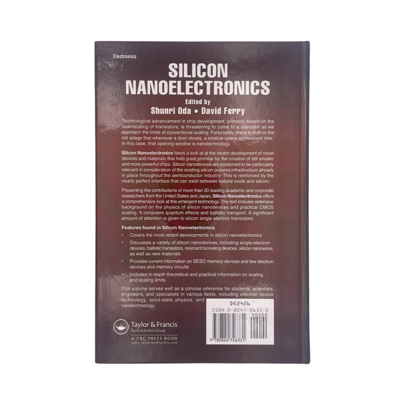 Silicon Nanoelectronics; Oda, Shunri.; Ferry, David