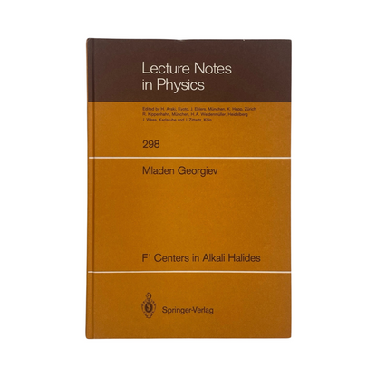 Lecture Notes In Physics 298 Georgiev Mladen Hardcover Book