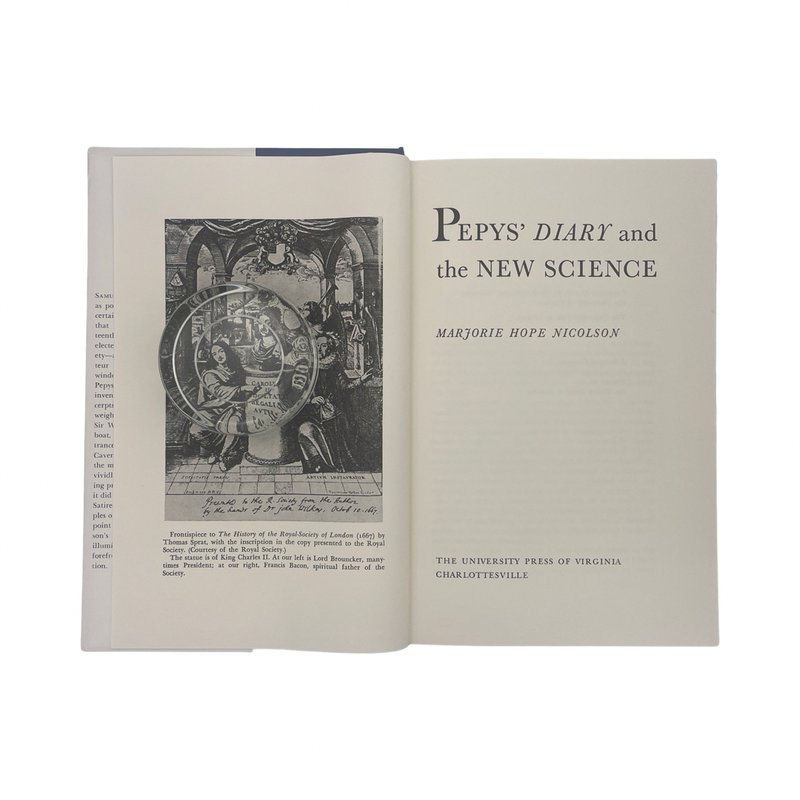 Pepys' Diary And The New Science; Nicolson, Marjorie Hope